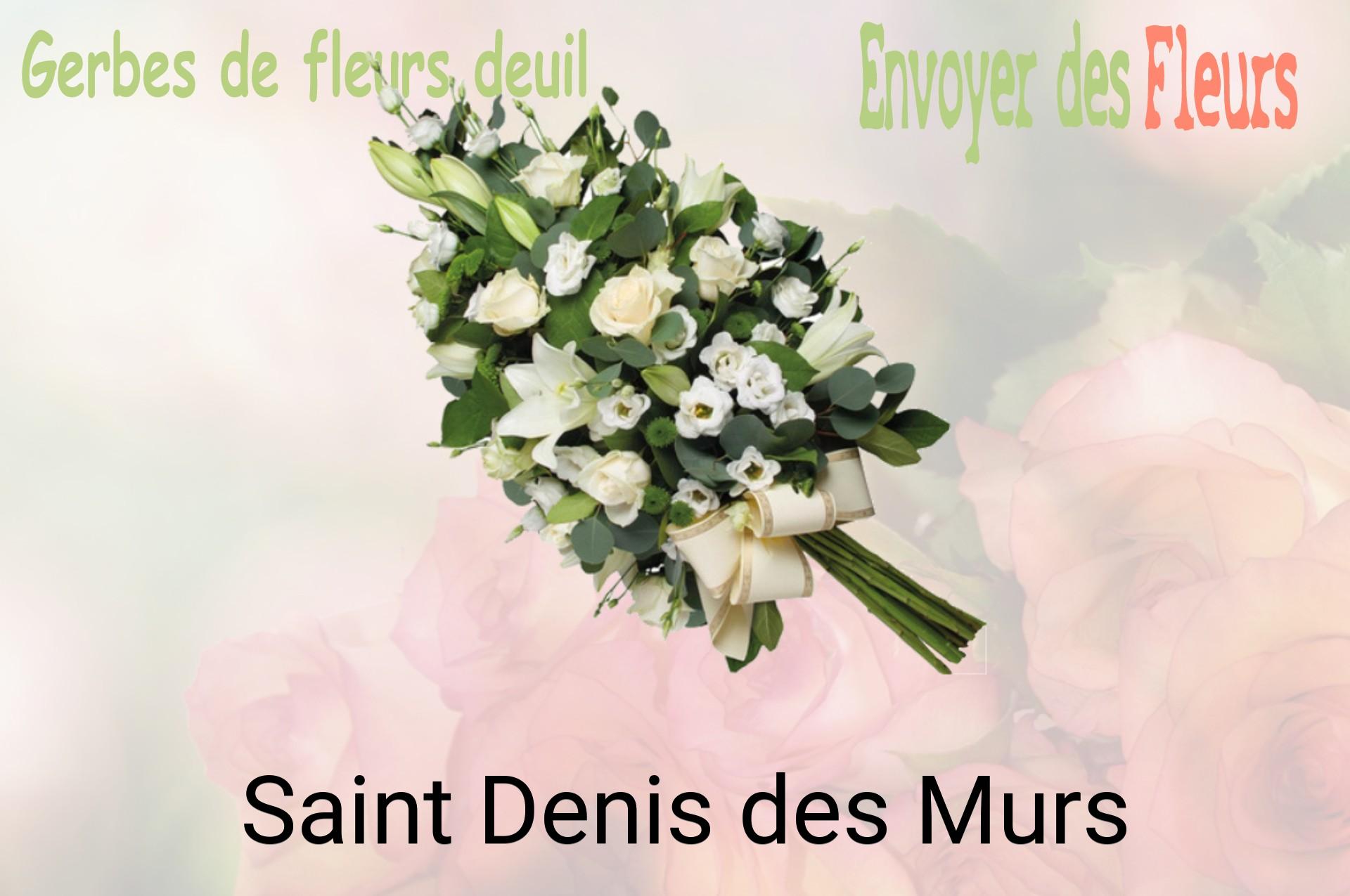 Gerbe de fleurs de deuil livrée à Saint-Denis-des-Murs